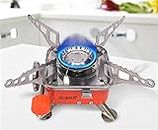 JIG'sMART Portable Gas Stove For Camping Picnic Cooking Mini Gas Stove for Travelling Folding Furnace Burner Butane Gas Stove With Storage Bag
