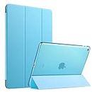 Apurb Store Smart Case for iPad Air 2 (2014 Release), Ultra Slim Lightweight Stand Protective Case Shell with Translucent Frosted Back Cover for Apple iPad Air 2 (A1566 A1567) (Sky Blue)