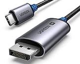 UGREEN USB C to DisplayPort Cable 2M [8K@60Hz, 4K@240Hz, 2K@240Hz], DP1.4, Thunderbolt to DP Cable with HDR, VRR & ALLM, Compatible with MacBook, Mac Mini, iPad, XPS, Surface, iPhone 15 Series, Galaxy