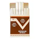 Smoke Free Herbal Cocoa Cigarettes - 1 Pack Regular - 100% Tobacco & Nicotine Free - Non Addictive - Tobacco Substitute - Premium Regular Flavor - 1 Pack (20 Sticks)