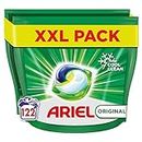 Ariel All-in-1 PODS Original Laundry Detergent Washing Liquid Tablets / Capsules, 122 Washes (61x2), Stain Remover For Clothes, Brilliant Stain Removal and Freshness Even in A Cold Wash