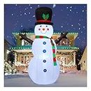 GOOSH 6Foot High Christmas Inflatable Blow up Snowman Yard Decoration, Indoor Outdoor Garden Inflatable Christmas Decoration.