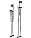 GCCSJ Drywall Stilts, 48''-64'' Drywall Stilts for Adults Adjustable Heights Aluminum Stilt for Painting Painter Pruning Branches or Cleaning