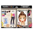 Fashion Angels Makeup & Fashion 2 in 1 Sketch Portfolio - 60+ Sketch Sheets, and 12 Tracing Sheets - Girls Drawing - Beauty and Fashion Plates - Spiral-Bound Girls Coloring Book - Ages 8 and Up