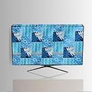 Hizing Dustproof Protection Made for LED Smart TV for Sony Bravia (32 inches) Full HD KLV-32W672F Protect Your LCD-LED-TV Now Floral blue print