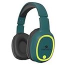 ZEBRONICS Thunder Bluetooth 5.3 Over Ear Wireless Headphones with 60H Backup, Gaming Mode, Dual Pairing, ENC, AUX, Micro SD, Voice Assistant, Comfortable Earcups, Call Function(Teal Green)