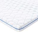 BedStory Memory Foam Mattress Topper, 2 Inch Full Gel Memory Topper Ventilated Mattress Foam Pad, Removable Hypoallergenic Soft bed foam Cover with 4 Anchor Elasticated Bands CertiPUR-US (54 x 74inch)