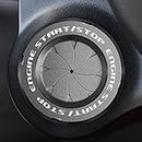 Speedwav New Rotary Push Start Button Cover, Car Engine Push to Start Accessories, Automotive Start Stop Button Cover- Cool Interior Car Decor Stickers Gift for Men, Metal Grey