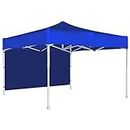 OUTO Foldable Gazebo Tent with 3 Side Open/Pop-up Heavy Duty Canopy Tent for Garden and Promotional Activity (Blue- 10x10 ft, 23.75 KG)