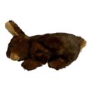 FAO Schwarz Schlafendes Kaninchen Hase braun Plüschtier