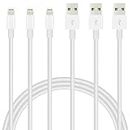 iPhone Charger Lightning Cable 6FT 3Packs Quick Charger Rapid Cord Apple MFi Certified for Apple Charger, iPhone 13 12 11 Pro X XR XS MAX 8 Plus 7 6s 5s 5c Air iPad Mini iPod (Grey)