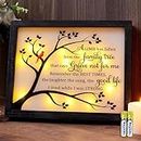 WOODEXPE Sympathy Gift LED Memorial Shadow Box Memorial Gifts for Loss of Loved One - A Limb Has Fallen