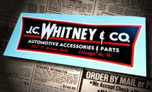 J.C. WHITNEY & COMPANY  • Vintage Style Sticker • Decal • Automotive Accessories