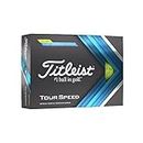 TITLEIST Unisex Tour Speed Golf Ball, Yellow, One Size UK