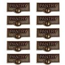 The Renovators Supply Inc. Switch Tags Pantry Name Signs 1-Gang Rocker Wall Plate in Yellow | 0.81 H x 1.69 W x 0.63 D in | Wayfair 40441