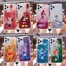 Stitch Micky Liquid Bling Quicksand Case Cover For iPhone 14 13 12 11 X Pro Max