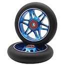 Z-FIRST 2Pcs 110mm Pro Scooter Wheels with ABEC 9 Bearings Fit for MGP/Razor/Lucky Envy/Vokul Pro Scooters Replacement Wheels (Blue)