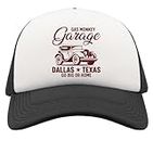 Gas Monkey Garage Dallas Texas Go Big Or Go Home, cappello da baseball a mezza rete, nero, Nero , Taglia unica