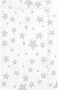 Babycurls Baby Changing Mat with Foam Raised Soft Edges for Babies from Birth Upwards Wipe Clean and Waterproof Nappy Change Pad 76 x 45cm (Stars)