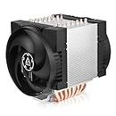 ARCTIC Freezer 4U-M - Server CPU Cooler for AMD and Intel, 4U & Up, 2 x 120 mm Fans, 400-2300 RPM, 4-Pin PWM Connector, 8 Heat Pipes
