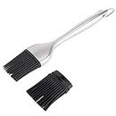 Stainless Steel Food Grade Barbecue Brush BBQ Tool BBQ Brush, Oil Brush with Stainless Steel Handle for Outdoor Barbecue Party Home Outdoor Cooking