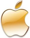 Apple Logo Sticker in Circle Shape for Mobiles, Laptops, Desktops, Ipad Size 5 x 5cm (Pack of 11) by Shivoid (Golden) (Golden)