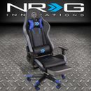 NRG INNOVATIONS RSC-G100BL BLUE ADJUSTABLE OFFICE COMPUTER DESK GAMING CHAIR