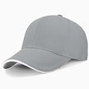 Kordear Baseball Caps Mens - Plain Reflective Baseball Hat Mens Adjustable Casual Peak Caps Gifts for Men Unisex Sport UK (Grey a)