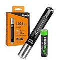 Fenix LD02 V2.0 70 lumen neutral white/UV pen-type LED flashlight bundle with AAA EdisonBright battery