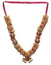 Indian Garland Red Green Yellow Satin Haar Mala for Idol of 15 to 18 Inches Frame Haar A