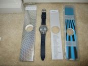 Swatch Irony Sistem51 Navy Blue YIS409 w/Box and Papers MSRP $169