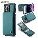 Magnetic Cards Slot Pocket Case für iPhone 13 Pro Max Case Luxus Leder Brieftasche für iPhone 11 12