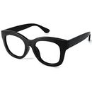 JiSoo Reading Glasses 3.0 Women/Men Designer Oversized Readers, Thick Large 3.0,