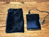 Halo Portable Power Bank Phone/Electronics Charger, Black Sparkly w/storage bag