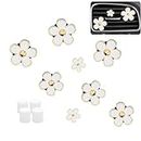 Karlass Car Vent Clips 12pcs DIY Unscented Fragrance + 8pcs Daisy Flowers Air Vent Clips for Girls Women Gifts(White)
