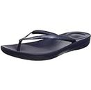 Fitflop IQUSHION Flip Flop-Solid, Chanclas Mujer, Midnight Navy, 38 EU