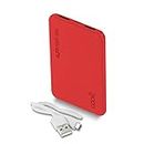 COOL SMARTPHONES TABLETS ACCESSORIES Bateria Externa Micro - USB Power Bank 5000 mAh Leather Rojo