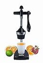 Gelife Manual Fruit Juicer Hand Press Citrus Cold Press Juice Machine for Home Made Instant Guest Serving Drink (Black)