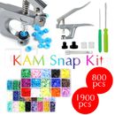 1900PCS Plier Tool for KAM Snap Kit T5 Plastic Snaps Fastener Button Press Stud