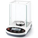 Bonvoisin Analytical Balance 300gx1mg Precision Lab Scale Digital Electronic Scale 1mg Laboratory Analytical Scale LCD Display Scientific Scale with Windshield (300g, 0.001g)