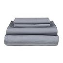 MyPillow Percale Bed Sheets, California King, Ash