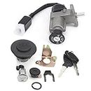 Ignition Switch Kit, Ignition Switch Assembly 4‑Wire for Gas Scooter 50cc 150cc 139QMB GY6 Chinese Moped Novelty