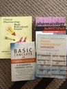 Lot Of 4 Pharmacology texts: Pharmacology Demystified. Psycho-pharmacology. More