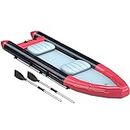 AZXRHWYGS Inflatable Kayak 2 Person Inflatable Boat with Aluminum Oars Hand Pump Carry Bag - Foldable Tandem Kayak for Fishing Travel