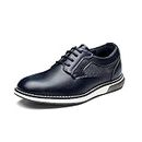 Bruno Marc Boy's Casual Dress Oxford Comfort Uniform Formal Sneaker Shoes, Black, 1 US Little Kid,Size 5 Big Kid,Blue,SBOX2352K
