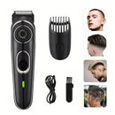 Professional Hair Clippers And Trimmer Kit For Men - Cordless Barber Fade Clipper Hair Cutting Kit, Beard T Outliner Trimmers Haircut Grooming Kit, Thanksgiving Gift Christmas Gift