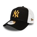 New Era York Yankees cap Trucker Kappe League Essential Basecap MLB Baseball Schwarz - One-Size