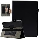 Universal 8 Inch Tablet Case, Universal 7 Inch Tablet Case, Viclowlpfe Protective Folio Stand Android Case for 7.0-8.5 Inch Tablet with Hand Strap and Cards Slots, Black