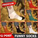 Wonen Running Cotton Prank printing Novelty Funny Mens Socks Show Off COCK/PENIS