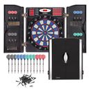 Electronic Dart Board LED Electric Digital Dart Boards for Adults with Cabinet